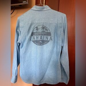 Tommy Bahama Blue Casual Button Down Shirt
